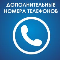 ДОПОЛНИТЕЛЬНЫЕ НОМЕРА ТЕЛЕФОНОВ